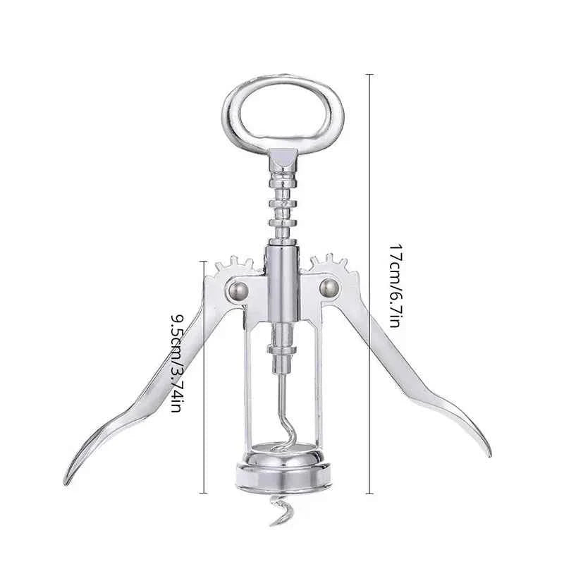 Steel Wine Corkscrew Wine Opener Multifunctional Stainless Corkscrew Kitchen Supplies Red Wine Bottle Opener Beer Driver