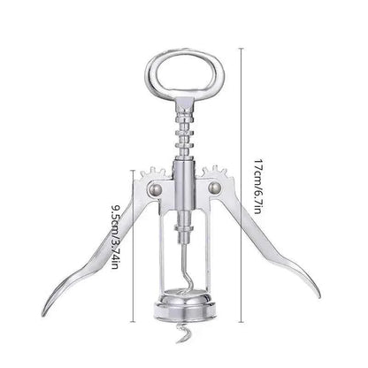 Steel Wine Corkscrew Wine Opener Multifunctional Stainless Corkscrew Kitchen Supplies Red Wine Bottle Opener Beer Driver