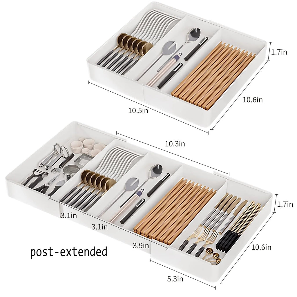 Expandable Cutlery Tray, Kitchen Drawer Organizer