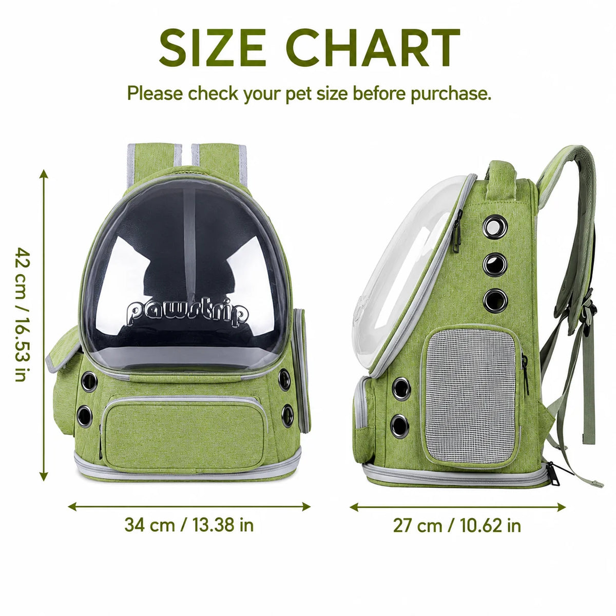 Space Capsule Cat Backpack, Transparent Bubble Window