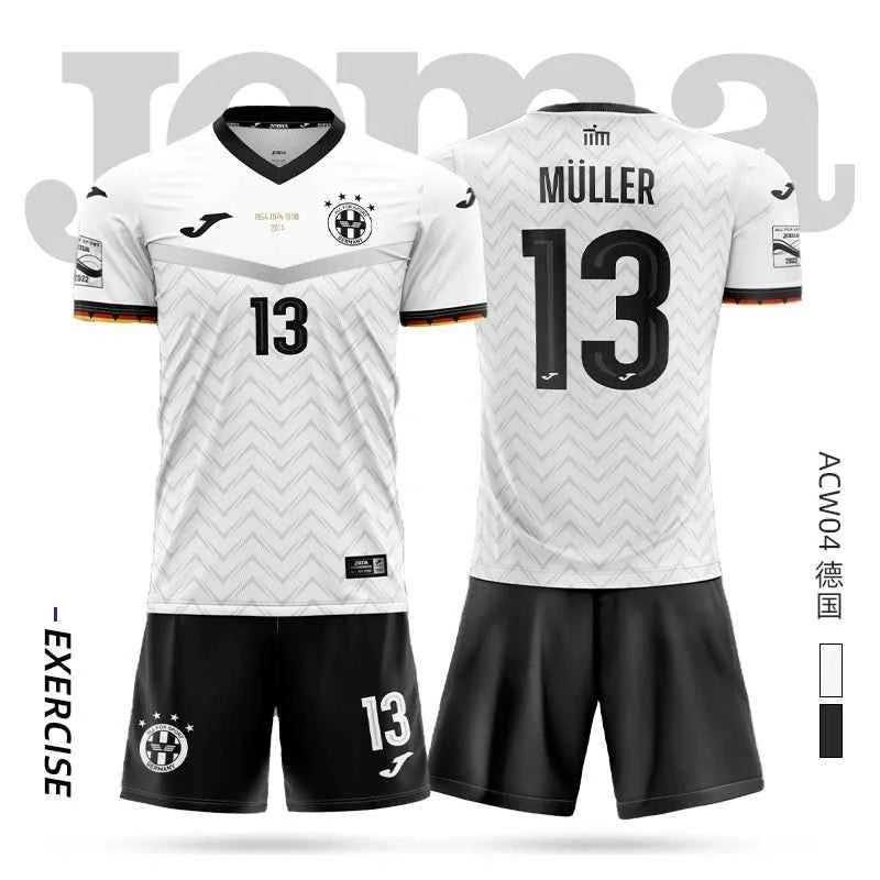 joma Homer soccer jersey short-sleeved shirt + shorts set 3DT T-shirt children's training uniform team match soccer jersey