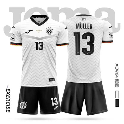 joma Homer soccer jersey short-sleeved shirt + shorts set 3DT T-shirt children's training uniform team match soccer jersey