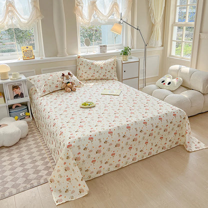 Floral Nordic Flat Sheet, Dorm & Student Bedding