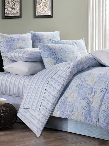 Duvet Cover Pillowcases Set,  600 TC, 100% Egyptian Cotton,  Printed and Solid Colors, US, UK Size,  Customize