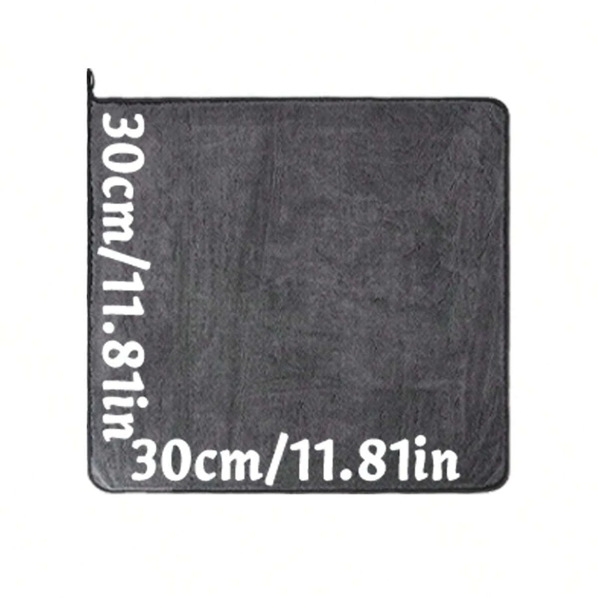 Oversized Dark Gray Microfiber Car Wash Cloth