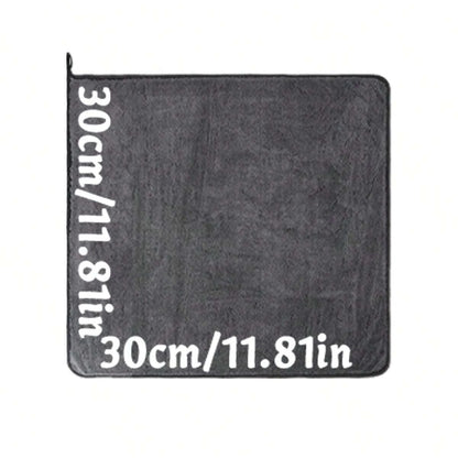 Oversized Dark Gray Microfiber Car Wash Cloth