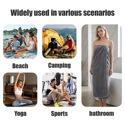 1 Thick, Extra-Large Quick-Drying Towel, 105x180cm, Enlarged and Thickened - Bath Towel