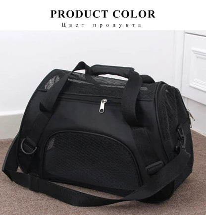 Foldable Mesh Pet Carrier Bag
