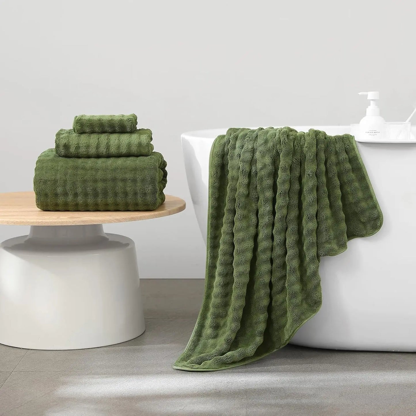 Bath Towels Set 6 Piece 40x80 Inches, 2 Extra Large Bath Sheets 2 Hand Towels 2 Washcloths