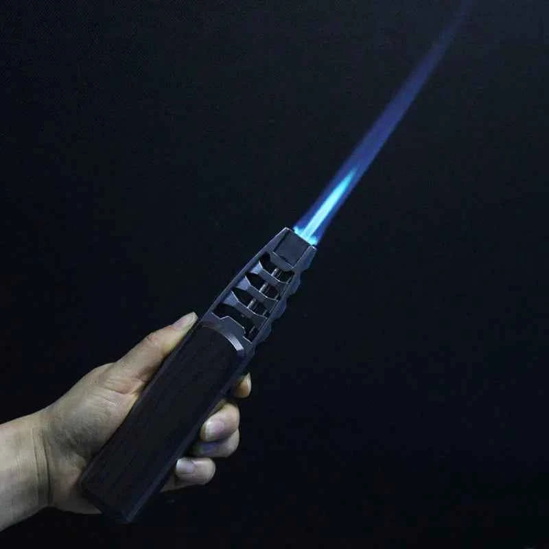 Hot JOBON Outdoor Windproof Turbo Torch Large Fire Spray Gun Metal Blue Flame Butane Gas Lighter Kitchen Barbecue High End Gifts