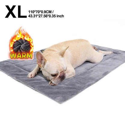 Self-Heating Pet Bed, Flannel, No Batteries Needed