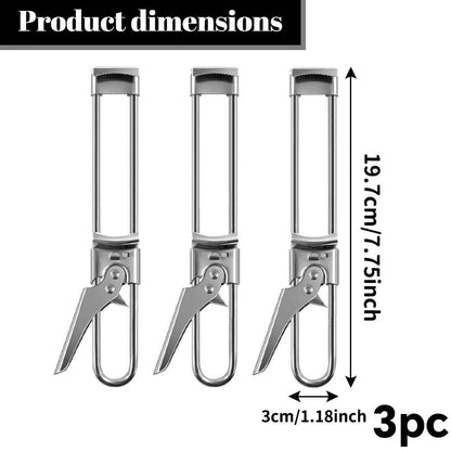 Can Opener Adjustable Stainless Steel Non-Slip Multifunction Manual Jar Bottle Bottle Lid Opener Gadget Home Gadgets Accessories