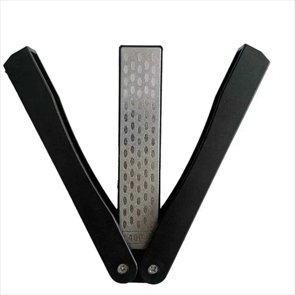 Folding Diamond Knife Sharpener Double-Sided Outdoor Portable Pocket Diamond Sharpening Stone Kitchen Tools Accessories Gadgets