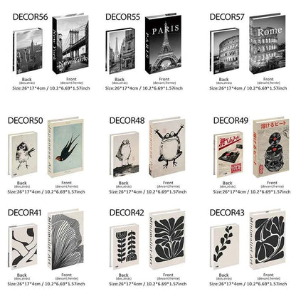 Decorative Faux Books Storage Box Coffee Table Hotel Bedroom Living Room Bookshelf Home Decor Interior Aesthetics Shooting Props