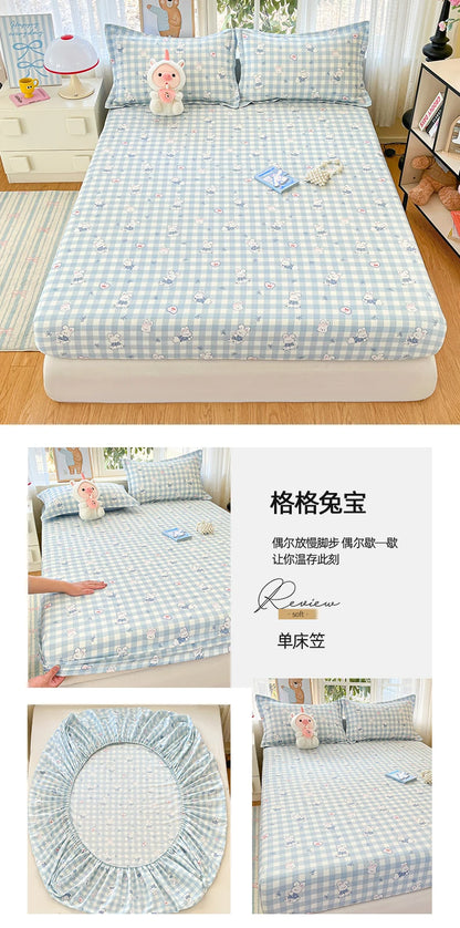 100% Cotton Cute Bear Print Bed Sheet, All Sizes