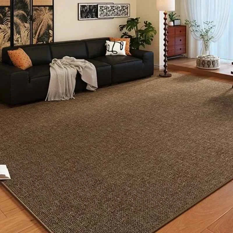 French Retro Living Room Carpet Large Area Brown Rug Coffee Table Study Bedroom Bedside Non-slip Soft Floor Mat Alfombra Ковер