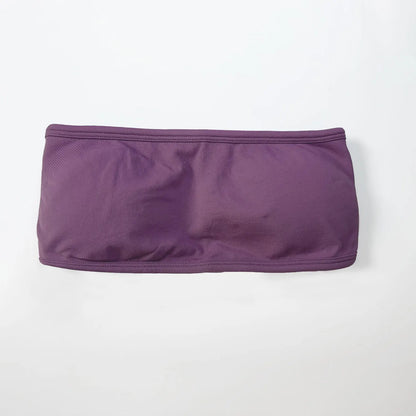 Backless Bandeau Sports Bra — Seamless Pilates & Yoga Tube Top