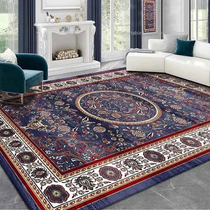 Persian Style Carpet for Living Room Home Decoration Retro Lounge Rug Soft Bedroom Carpet Non-slip Bedside Mats Washable 200x300