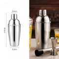 Cocktail Shaker 550ml Martini Shaker Stainless Steel Mixer Bartender Bottle with Built in Strainer Bar Shaker for Mixed Drinks