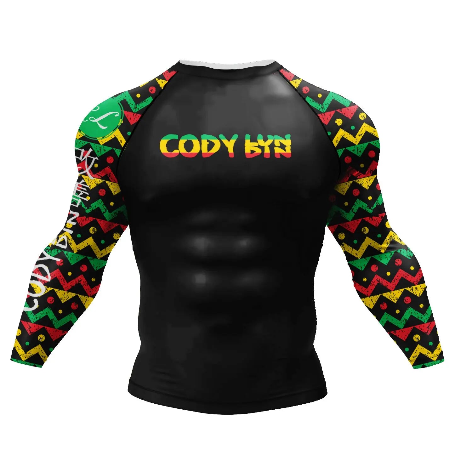 Cody Lundin Designer Men Cool Sports Shirts Jiu jitsu gi Rashguard Upf 50+ Cycling Running Tops Tattoo Compression Gym T-shirts