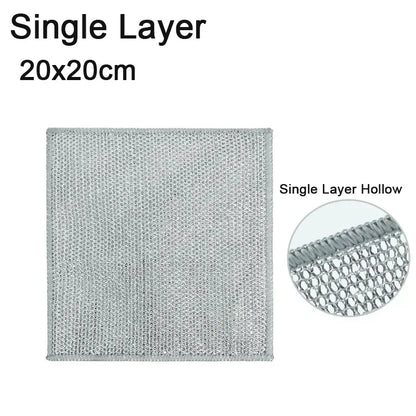 Wire Scrubber Dishcloth, Double-Sided Kitchen Pad