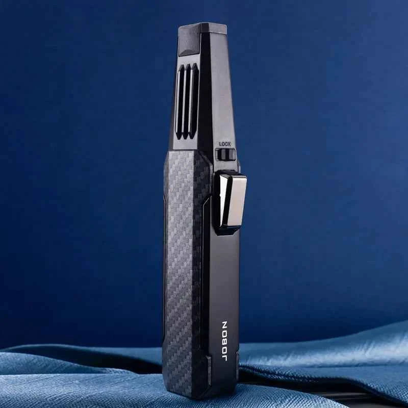 JOBON Gas Windproof Direct Fire Metal Turbine Torch Lighter Kitchen Outdoor Barbecue Camping Cigar Lighter Tool High End Gifts