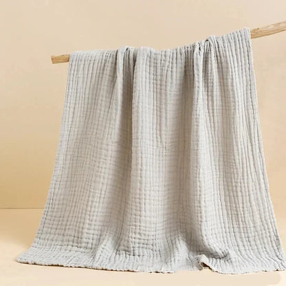 Pure Cotton Bubble 6 Layers Baby Bath Towel Kids Swaddle Wrap Bedding Muslin