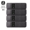 4-Pack 100% Cotton Towels, Soft & Comfortable, High Water Absorbency, Hair-Drying