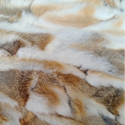 50x100cm Natural Rabbit Fur Patchwork Blankets Winter Bedspread on The Bed Striped Throw Blanket Soft Sofa Cover Christmas Party