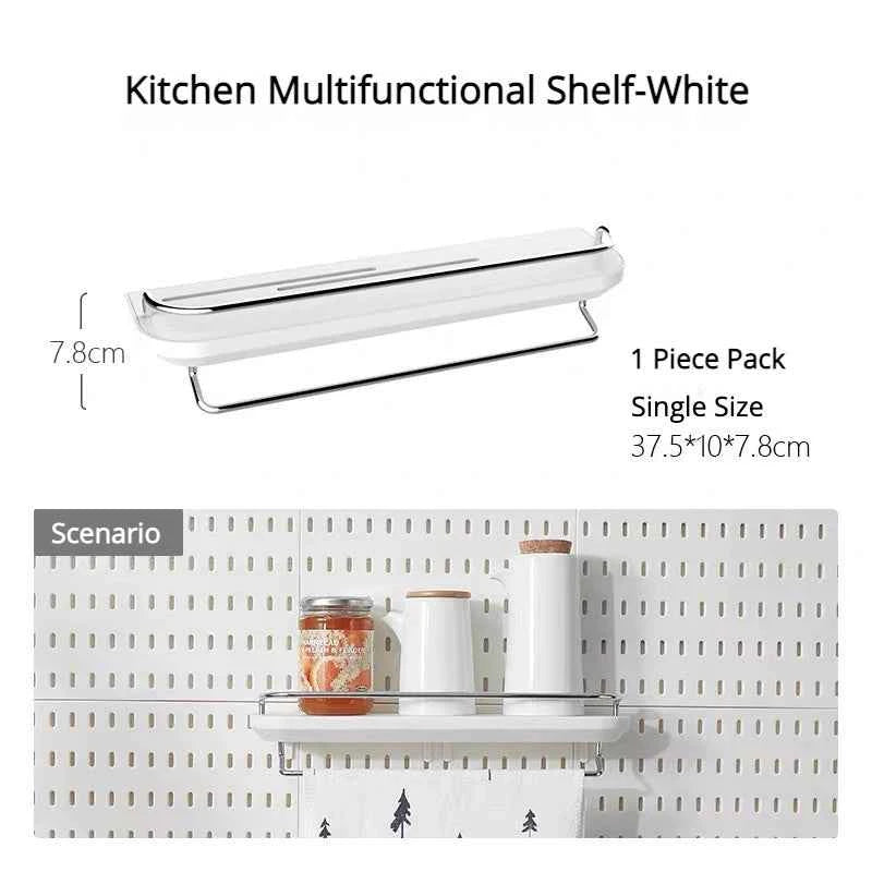 New DIY Pegboard Accessories Hanging Shelf Storage Hooks Wall Organizer No Punching Crafts Organization For Garage Kitchen Room