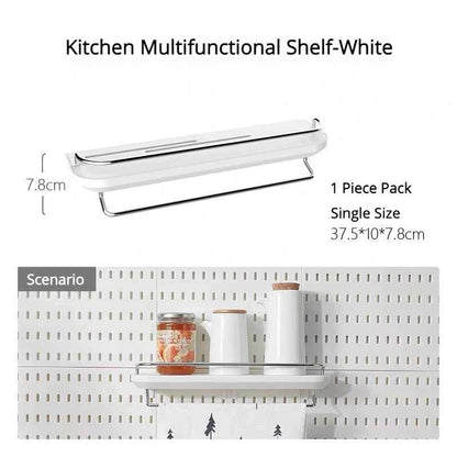 New DIY Pegboard Accessories Hanging Shelf Storage Hooks Wall Organizer No Punching Crafts Organization For Garage Kitchen Room