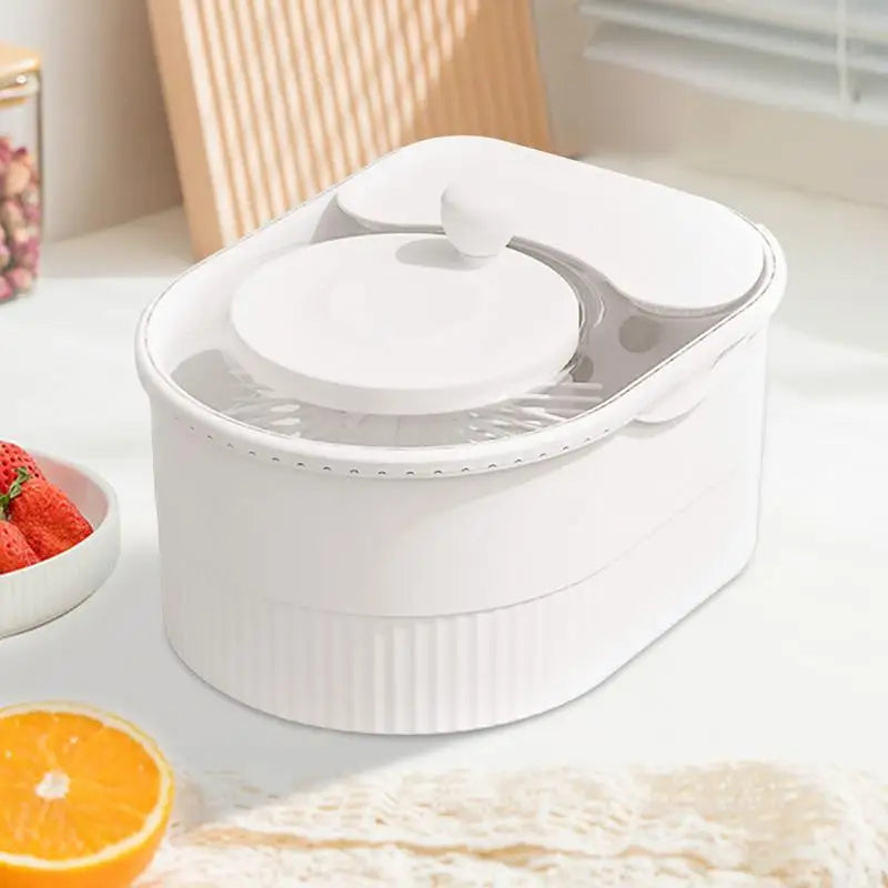 Multifunctional Vegetable Cleaner Spinner and Potato Scrubber with Lid