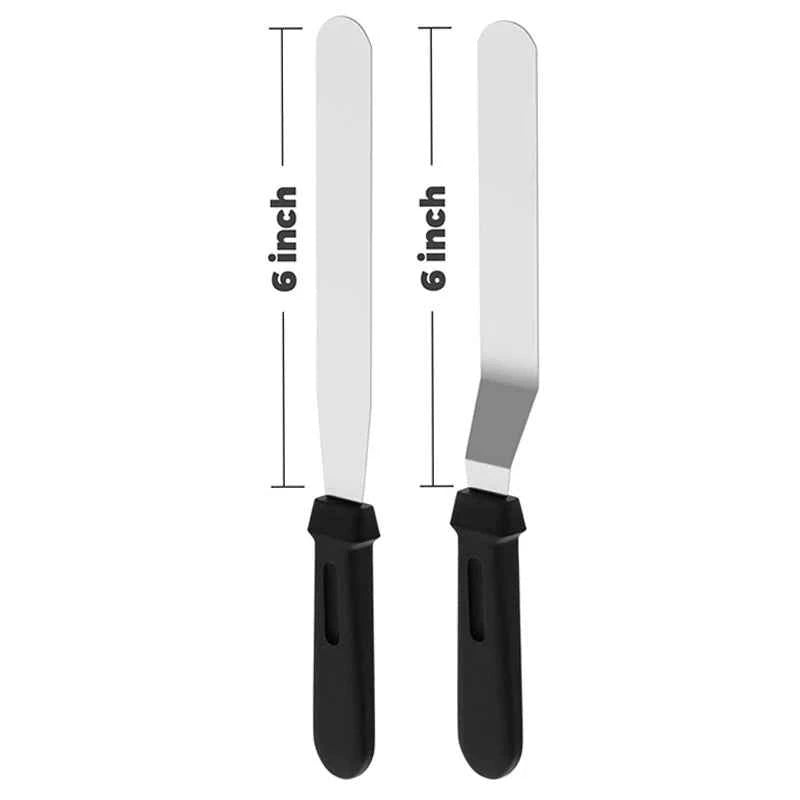 27cm Stainless Steel Cream Spatula Icing Smoother Frosting Knife Cake Decorating Tools Cake Butter Baking Kitchen Accessories