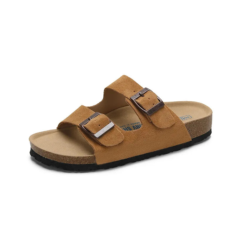 New Boston Clogs Slippers For Women Men Cork Original Sandals Femme Hombre Suede Mules Slides With Arch Mujer Zuecos Shoes