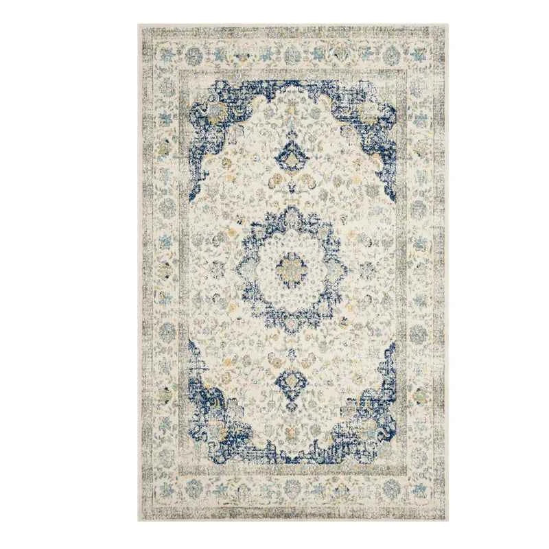 VIKAMA Washable Foldable Imitation Cashmere Carpet Entry Door Mat Persian Retro Style Living Room Bedroom Bed Soft Mat