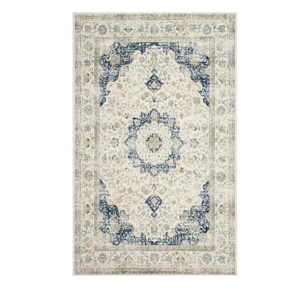 VIKAMA Washable Foldable Imitation Cashmere Carpet Entry Door Mat Persian Retro Style Living Room Bedroom Bed Soft Mat