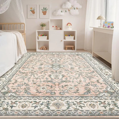 Amecrian Vintage Living Room Carpet Nonslip Machine Washable Print Coffee Table Floor Mat Large Bedroom Bedside Rug Ковер 러그