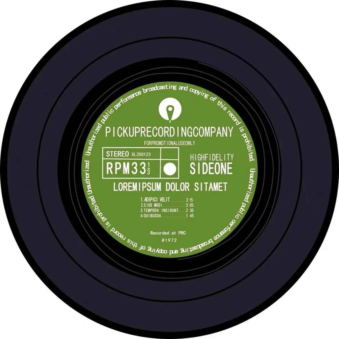 VIKAMA Record Music Cd Carpet Round Game Chair Floor Mat Room Decorated Living Room Lounge Large Area Non-Slip Carpet