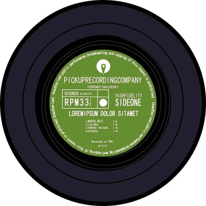 VIKAMA Record Music Cd Carpet Round Game Chair Floor Mat Room Decorated Living Room Lounge Large Area Non-Slip Carpet