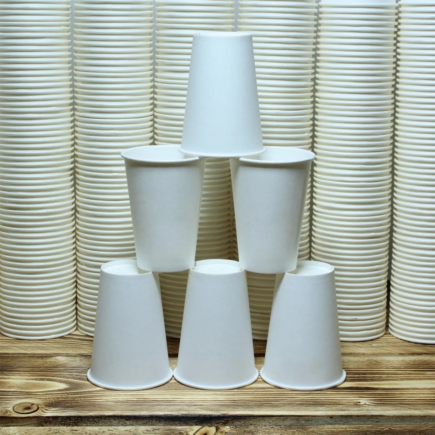 Disposable Paper Cups 210ml | 50/500/1000pcs Solid Color Hot Drinking Party Cups