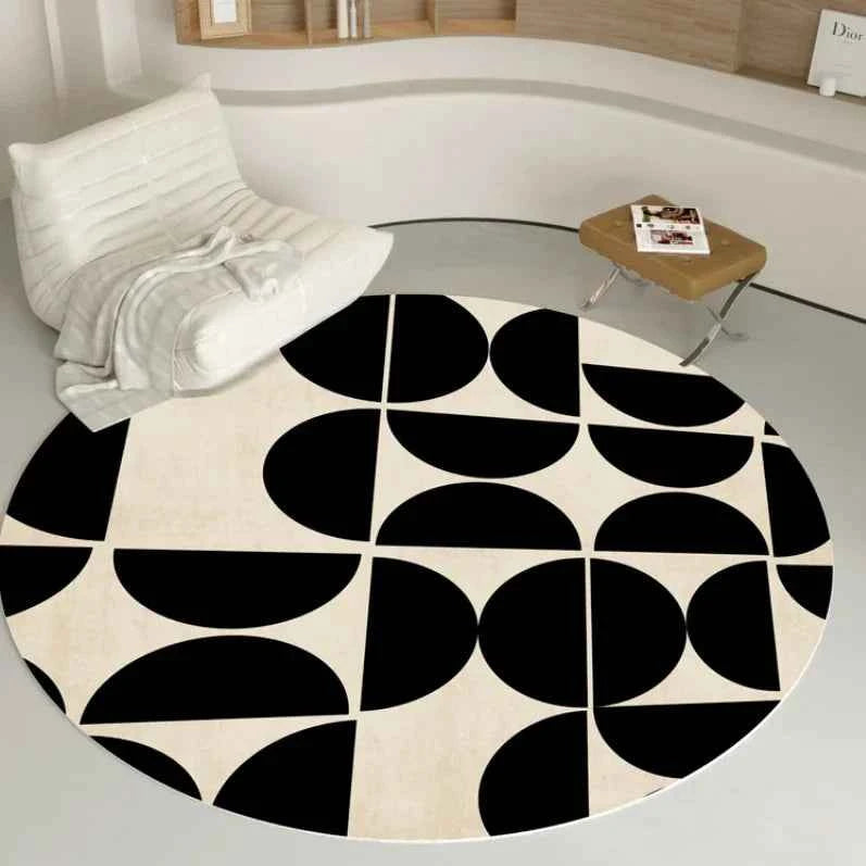 Fluffy Soft Living Room Decoration Carpet Light Luxury Rugs for Bedroom Large Area Round Lounge Rug Home Study Thicken Plush Mat