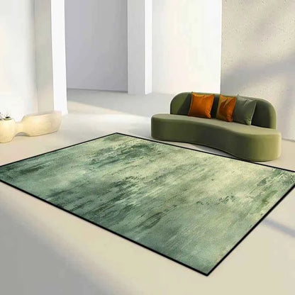 Green Abstract Flannel Carpet Bedroom Decoration Large Area Rugs Sofa Side Carpets for Living Room Soft Fluffy Lounge Floor Mat