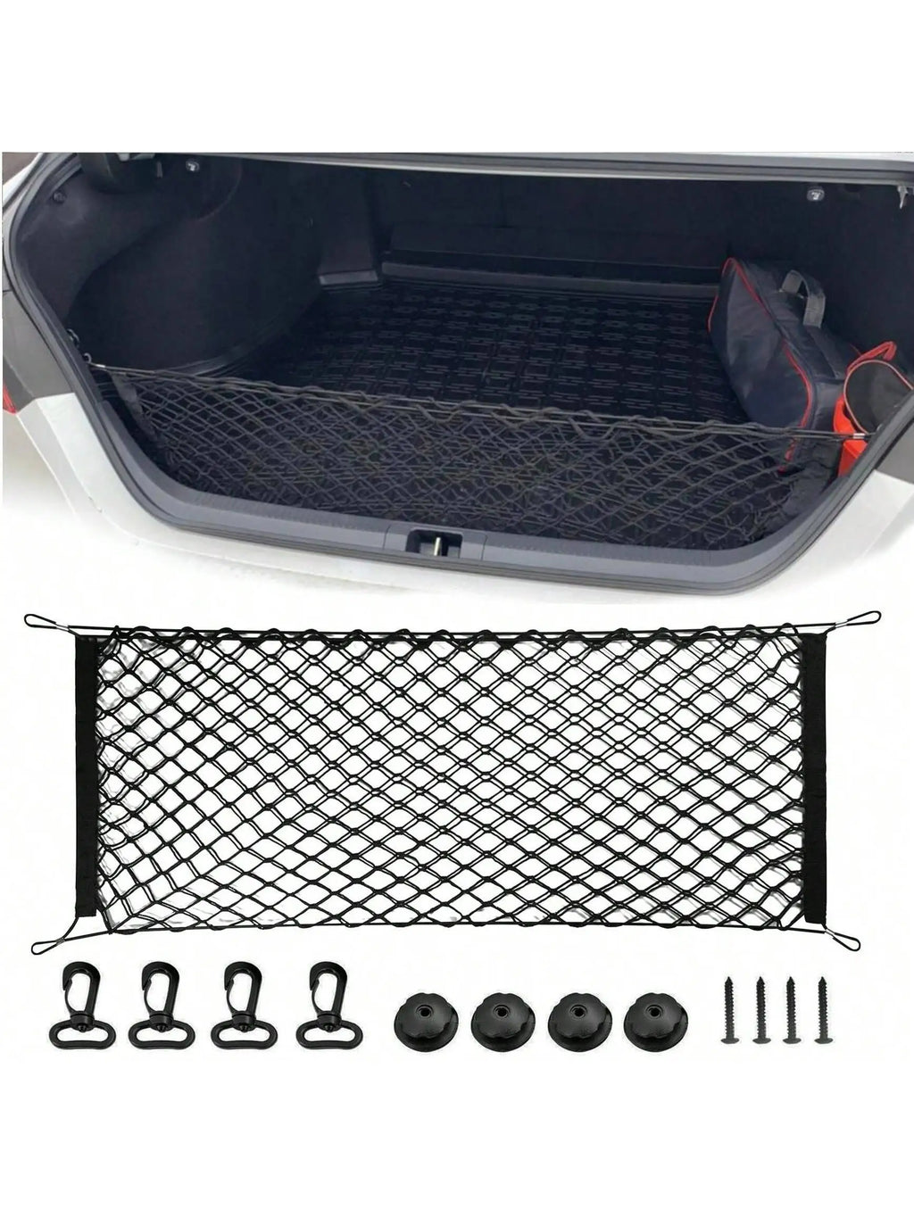 Elastic Car Trunk Fence Net for Dog Safety