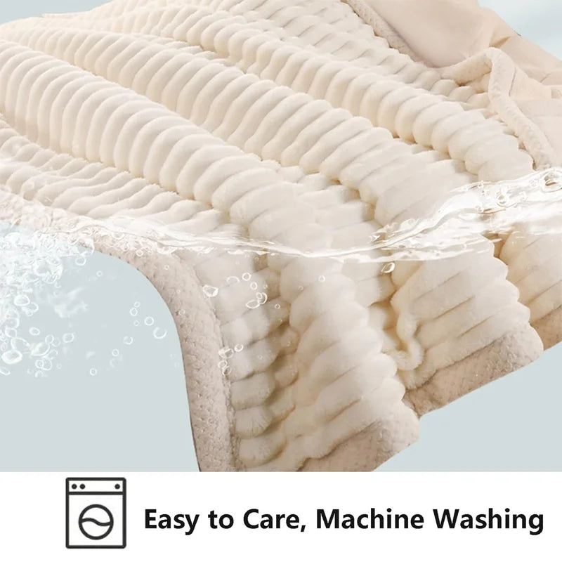 Soft Large Blanket, Suitable for Sofa Bed, Plush Blanket, Sofa Blanket, Multifunctional Blanket, Fluffy Soft Blanket, Suitable for Bed and Sofa Blanket, Single Double Bed