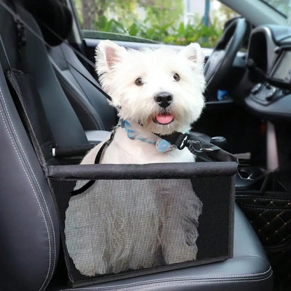 Elevated Dog Booster Car Seat, Adjustable Safety Strap
