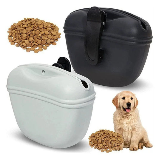 Sac à friandises portable pour chiens – Sac banane en silicone pour l'entraînement en extérieur