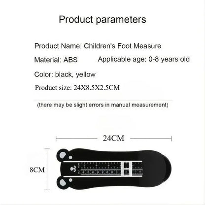 Kids Toddler Foot Measure Gauge Shoes Size Measuring Ruler Tool Baby Boy Girl Children's Foot Length Measuring Ruler Fittings
