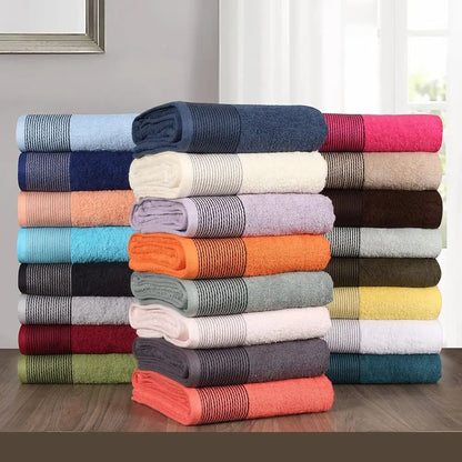 6-Piece Cotton Towel Set: 2 Bath, 2 Hand, 2 Washcloths - Jade