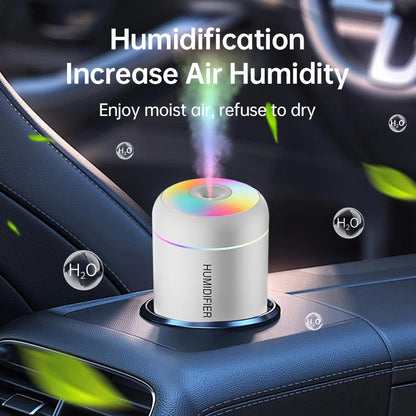 180ML Mini USB Humidifier & Aroma Diffuser, Mist Maker with LED Light