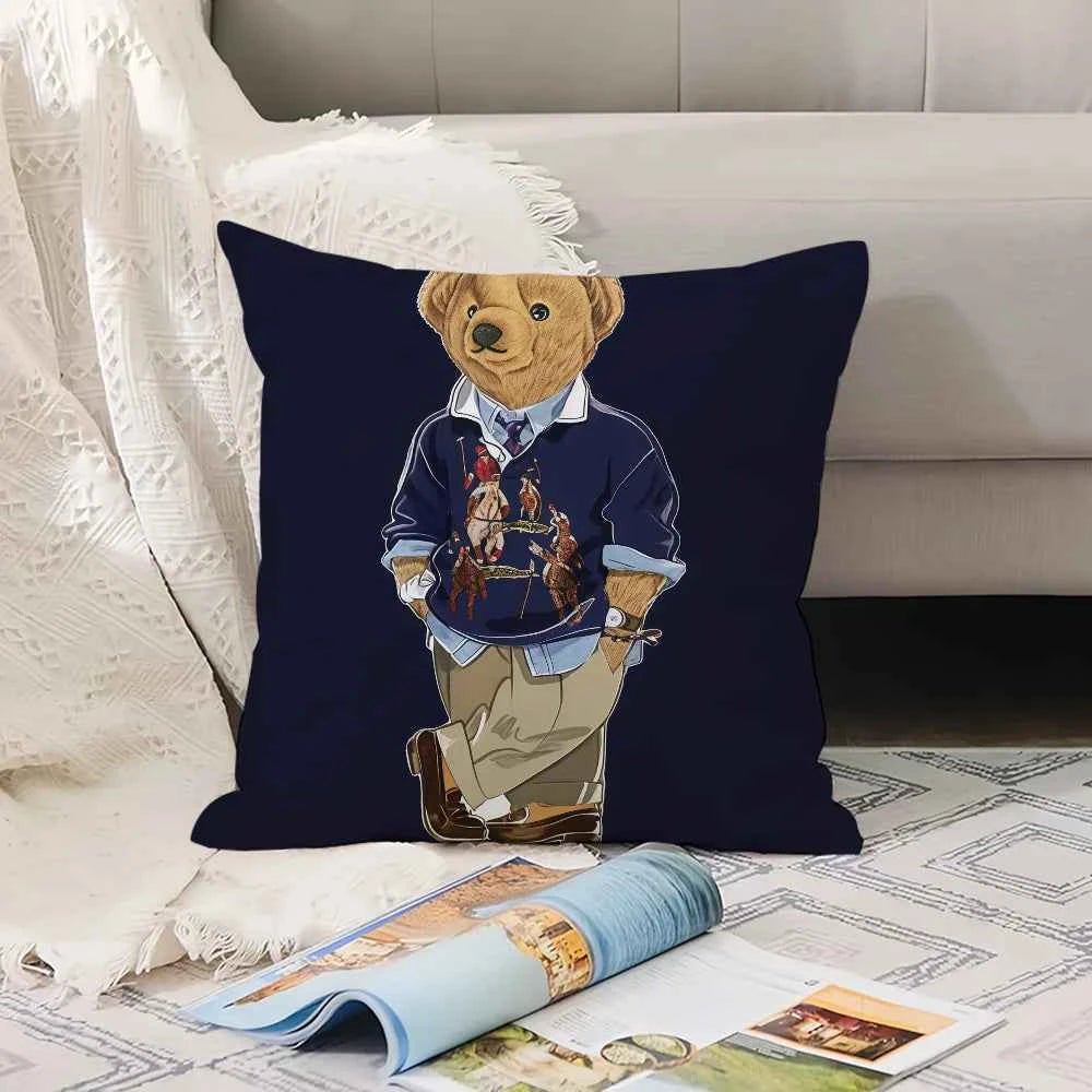 Printing R-Ral P-Ph B-Bear  Pillow Case Office Cushions Suitable For Sofa Car Bedroom Decorative Cushion Cover